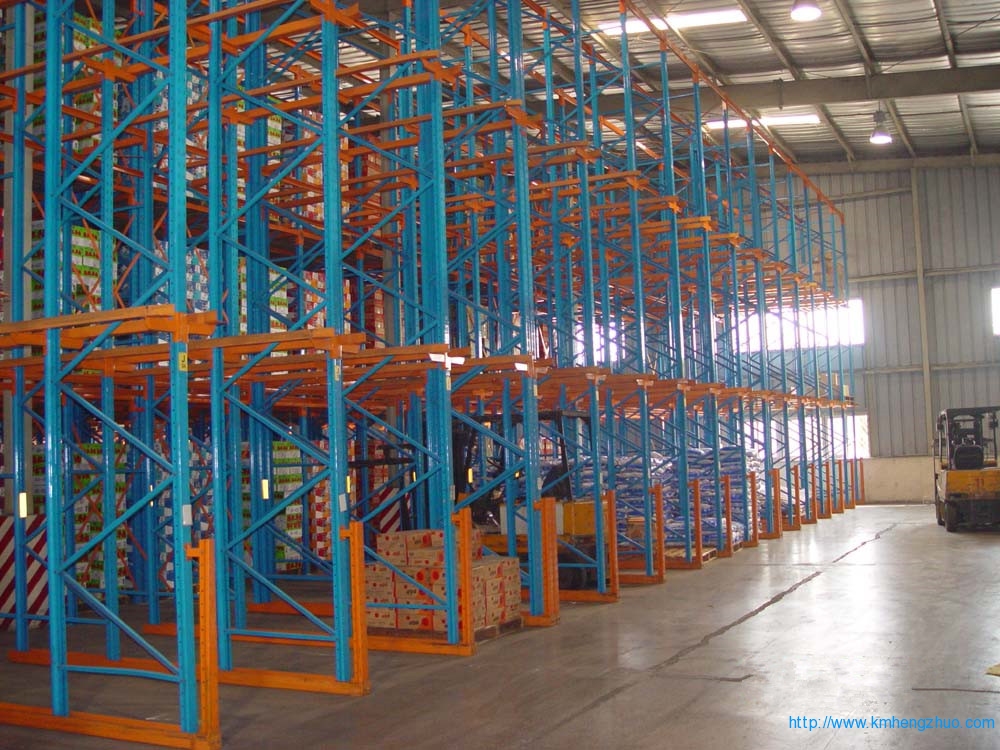 HZ-798型通廊式貨架 通廊式倉庫貨架應(yīng)用案例